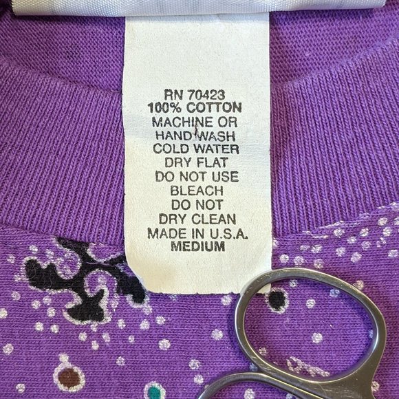 Vintage Printed Shorts & T-Shirt Two Piece Matching Set M - Picture 12 of 13